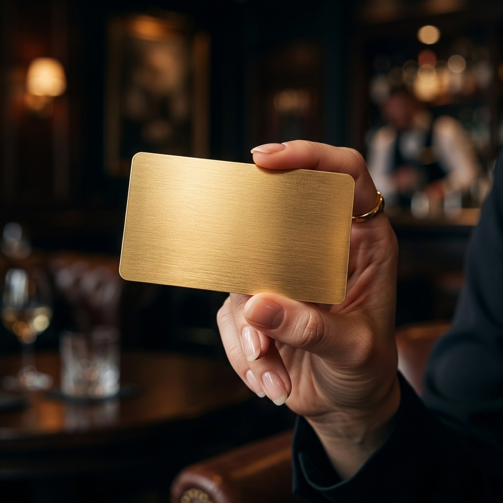 Carte NFC Métal Or